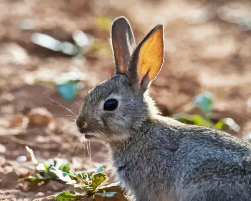 Close Up European Rabbit 5D Diamond Painting