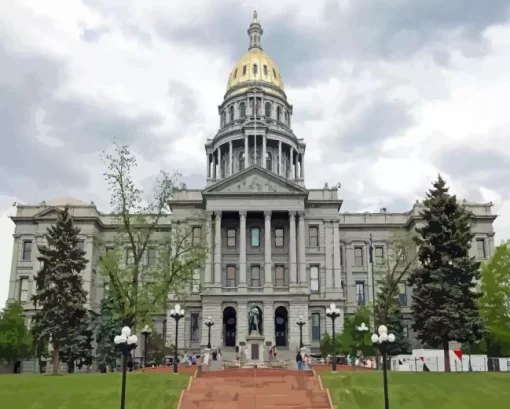 Colorado State Capitol 5D Diamond Painting