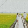 Couple In Sekinchan Padi Fields 5D Diamond Painting