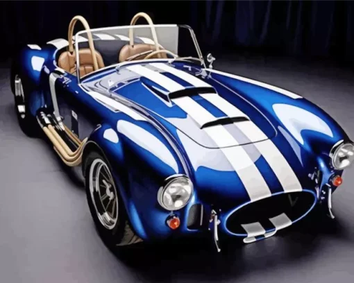 Dark Blue Ac Cobra 5D Diamond Painting