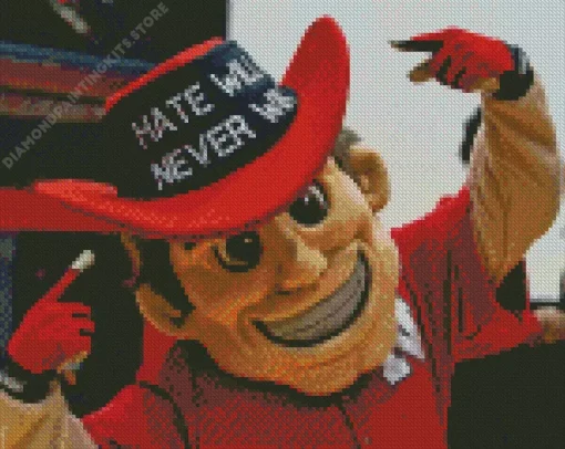 Herbie Husker Mascot 5D Diamond Painting