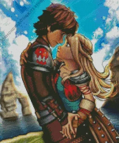 Hiccup And Astrid 5D Diamond Painting