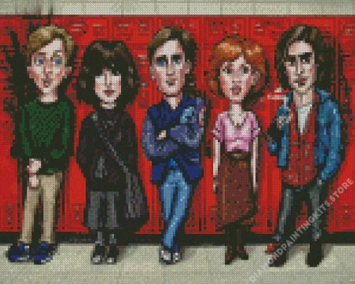 Illustration The Breakfast Club 5D Diamond Painting