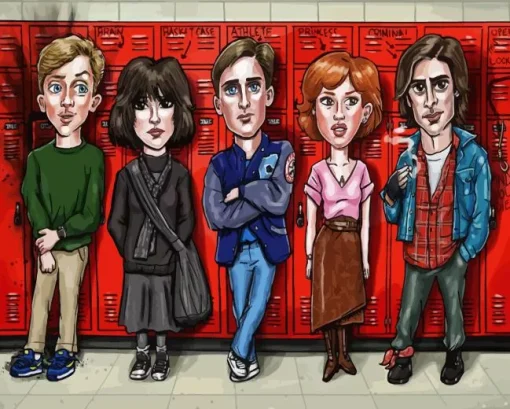 Illustration The Breakfast Club 5D Diamond Painting