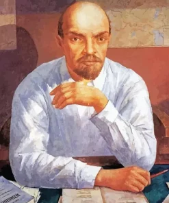 Kuzma Petrov Vodkin Portrait Of Lenin 5D Diamond Painting