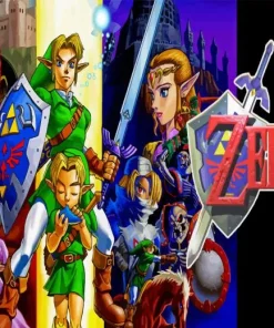 Legend Of Zelda Ocarina Of Time 5D Diamond Painting