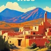 Mexico Taos Poster 5D Diamond Painting