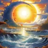 Moon And Sun 5D Diamond Painting