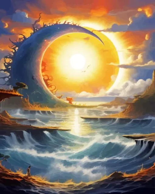 Moon And Sun 5D Diamond Painting