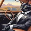 Mr Cat In Black Tie 5D Diamond Painting