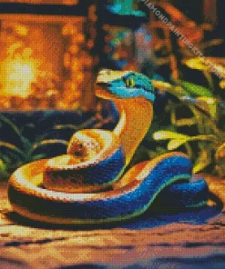 Mysterious Jungle Pit Viper 5D Diamond Painting