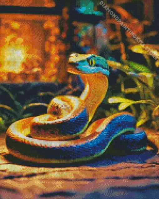 Mysterious Jungle Pit Viper 5D Diamond Painting