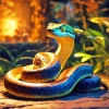 Mysterious Jungle Pit Viper 5D Diamond Painting