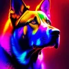 Neon Dog 5D Diamond Painting