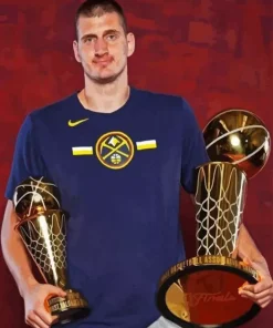 Nikola Jokic Trophy 5D Diamond Painting