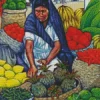 Old Woman Fruit Seller 5D Diamond Painting