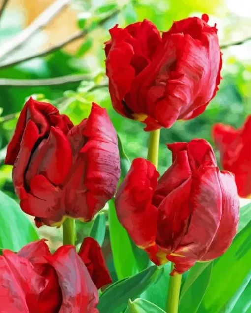 Parrot Tulips 5D Diamond Painting