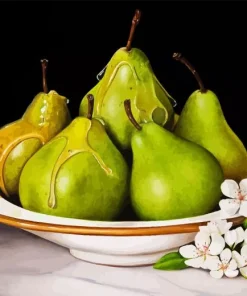 Pears Still Life In Bowl 5D Diamond Painting