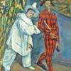 Pierrot And Harlequin By Paul Cezanne 5D Diamond Painting