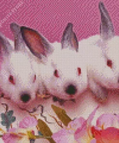 Pink Bunnies 5D Diamond Painting