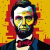 Pop Art Abraham Lincoln 5D Diamond Painting