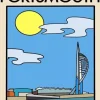 Portsmouth City Poster Illustration 5D Diamond Painting