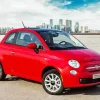 Red Fiat 500 5D Diamond Painting