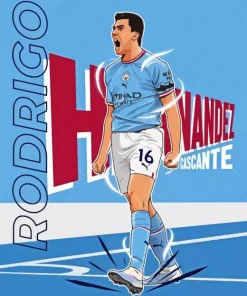 Rodri Player Poster 5D Diamond Painting