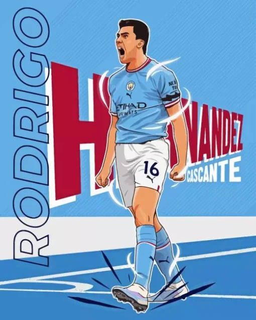 Rodri Player Poster 5D Diamond Painting