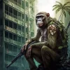 Soldier Monkey 5D Diamond Painting