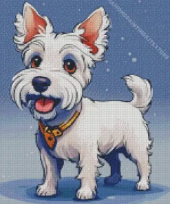 White Affenpinscher 5D Diamond Painting