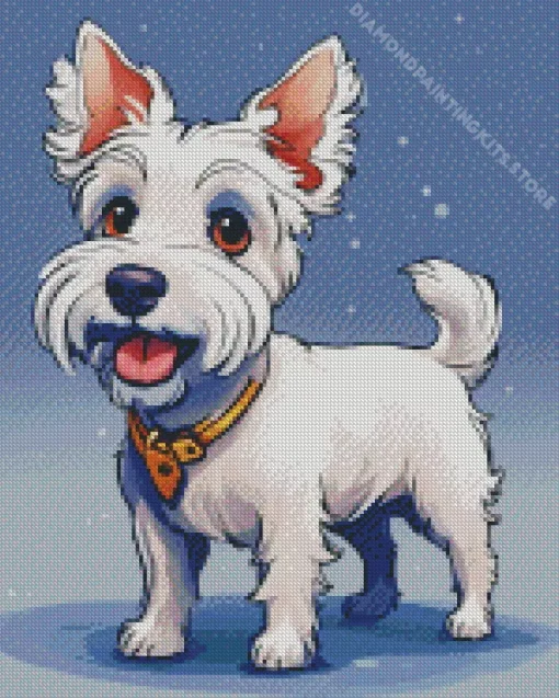 White Affenpinscher 5D Diamond Painting