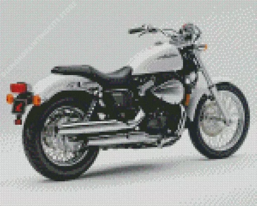 White Honda Shadow 5D Diamond Painting