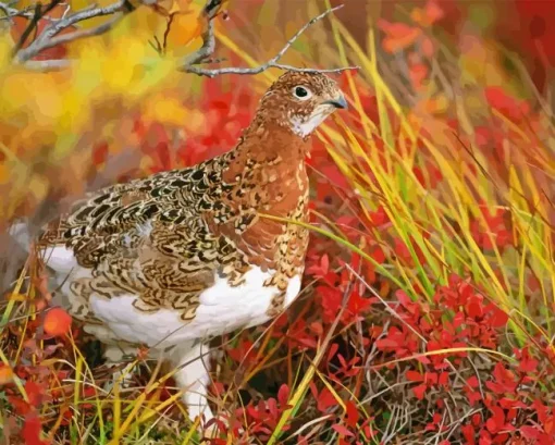 Willow Ptarmigan 5D Diamond Painting