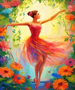 Abstract Ballerina 5D Diamond Painting