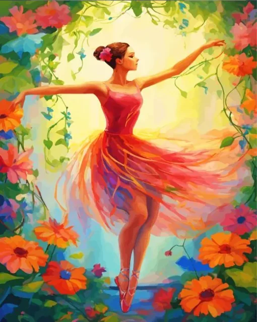 Abstract Ballerina 5D Diamond Painting