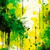 Abstract Green And Yellow Art 5D Diamond Painting