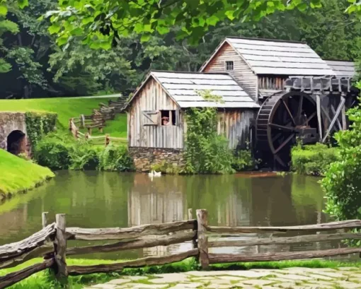 Mabry Mill 5D Diamond Painting