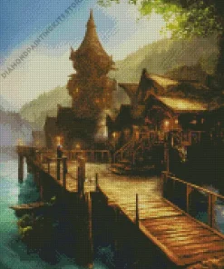 Aesthetic Fantasy Cabin 5D Diamond Painting