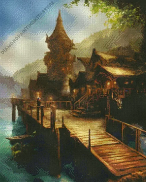 Aesthetic Fantasy Cabin 5D Diamond Painting