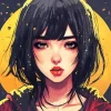 Anime Face Girl 5D Diamond Painting