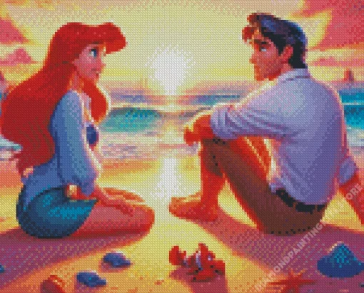 Ariel And Eric 5D Diamond Painting