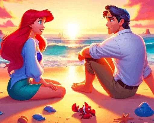 Ariel And Eric 5D Diamond Painting