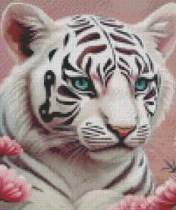 Baby Albino Tiger 5D Diamond Painting