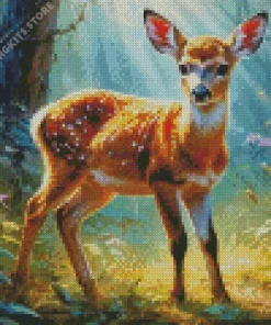 Baby Key Deer 5D Diamond Painting