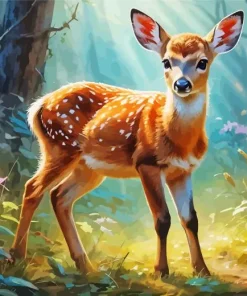 Baby Key Deer 5D Diamond Painting