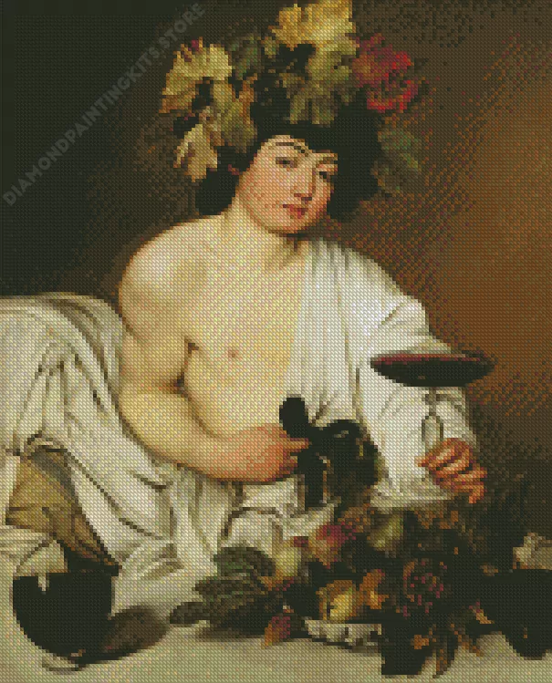bacchus by caravaggio Diamond Paints
