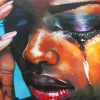 Black Woman Crying Art 5D Diamond Painting