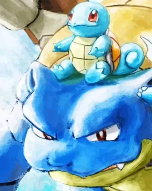 Blastoise And Squirtle 5D Diamond Painting