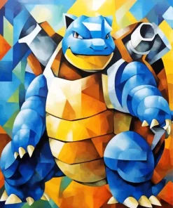 Blastoise Cubist 5D Diamond Painting